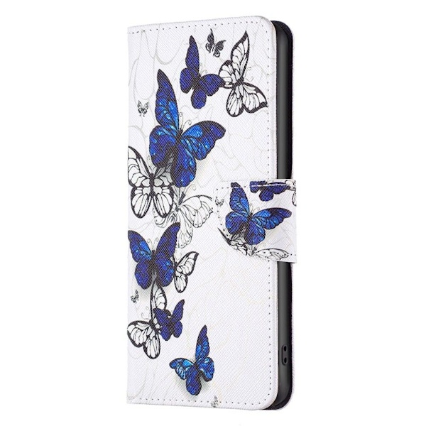 Wonderland Xiaomi Redmi 12C Flip Fodral - Fjärilar Blå