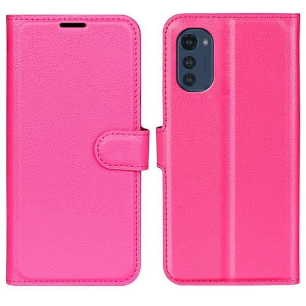 Classic Motorola Moto E32 fodral - Rosa Rosa