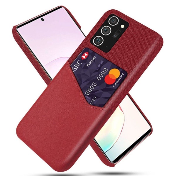 Bofink Samsung Galaxy Note 20 Ultra korttikotelo - Punainen Red