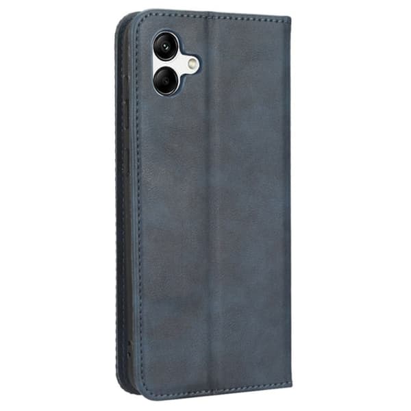 Bofink Vintage Samsung Galaxy A04 Nahkakotelo - Sininen Blue