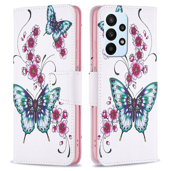 Wonderland Samsung Galaxy A73 flip etui - Blomst Og Blomst Multicolor