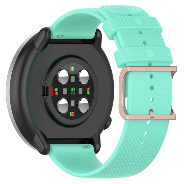 20 mm klockarmband i silikon med universell prickdesign - Grön Grön
