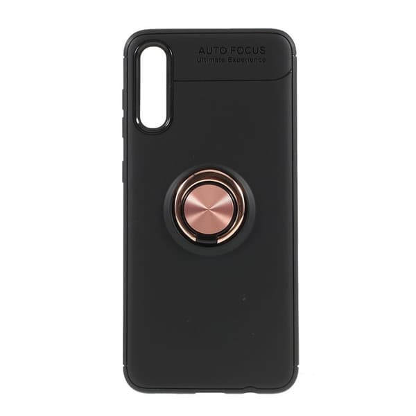 Samsung Galaxy A50 Fingerring Etui - Svart / Rosa Black