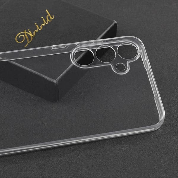 Erittäin ohut läpinäkyvä kotelo Samsung Galaxy M15 Transparent