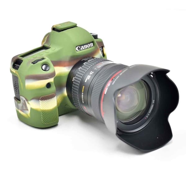 Canon EOS 6D/5DS/5DRS cover i silikone - Camouflage Green