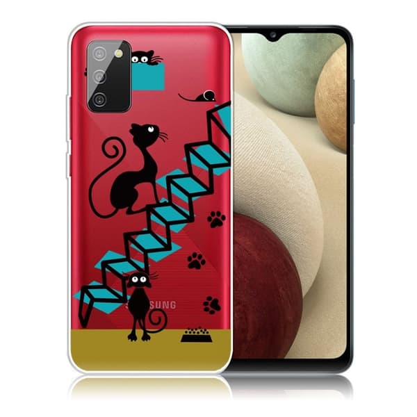Deco Samsung Galaxy A02s kotelot - Kissa Ja Portaat Multicolor