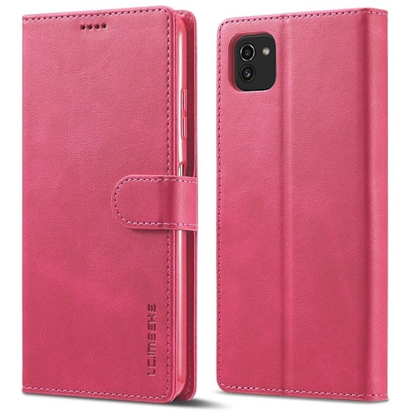 LC.IMEEKE Samsung Galaxy A03 flip case - Punainen Red