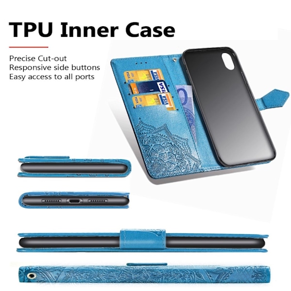 Mandala Xiaomi Redmi Note 7 / Note 7 Pro / Note 7S etui - Blå Blue