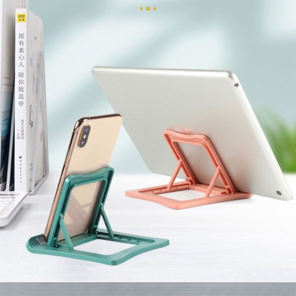 Universal foldable desktop phone stand - White Vit
