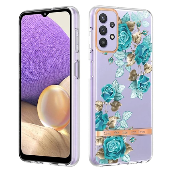 Supertunt och tåligt mjukpärmfodral för Samsung Galaxy A23 - Blå Ros Blå