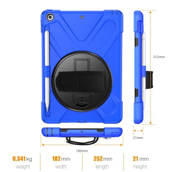 iPad (2018) 360 combo deksel  - Dark Blue Blue