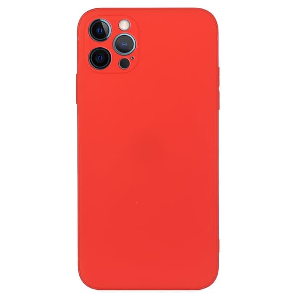 Viistetty pudotusta estävä kumipäällysteinen suojus iPhone 15 Pro - Punainen Red