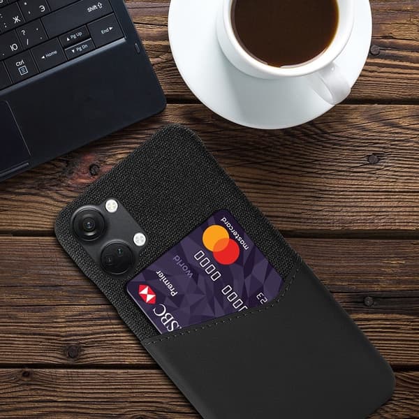 Bofink OnePlus Ace 2v Kredittkort Deksel - Svart Black