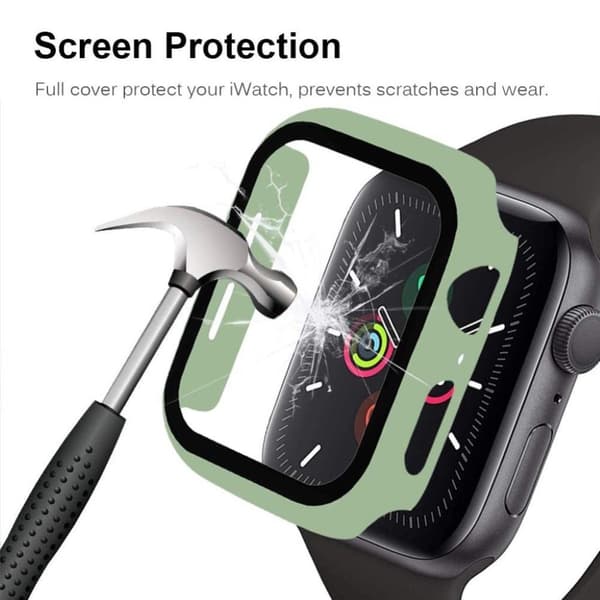 Apple Watch Series 3/2/1 38mm enkel och hållbar ram - Ljusgrön Grön
