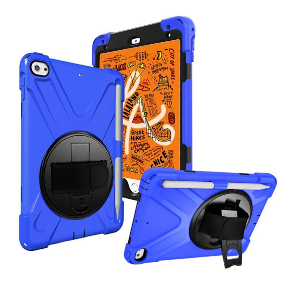 iPad Mini (2019) X-Shape 360-graders fodral - Blå Blå