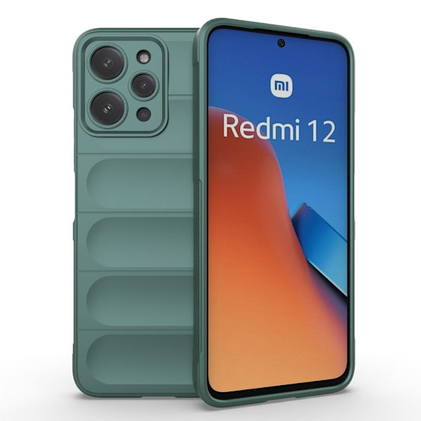 Mjukt greppformat Xiaomi Redmi 12 skal - Grön Grön