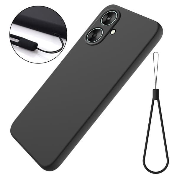Matte Liquid Xiaomi Redmi 13C / Xiaomi Redmi 13R silikone cover - Sort Black