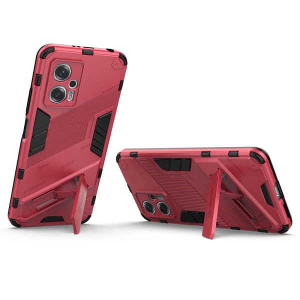 Stødsikker Hybrid Cover med A Moderne Touch til Xiaomi Poco X4 Gt / Note 11t Pro / 11t Pro Plus - Rose Pink