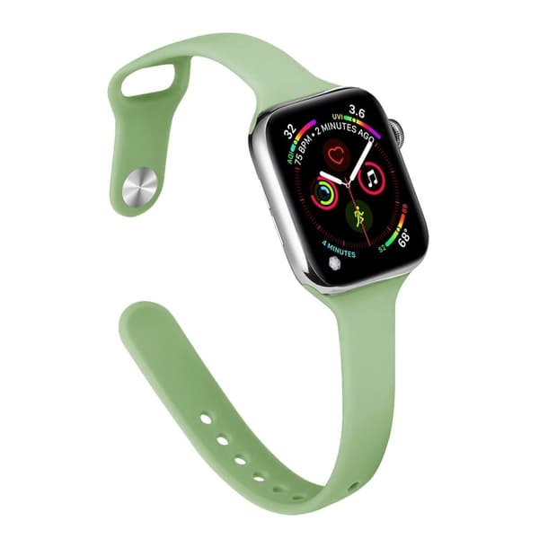 Apple Watch 41mm / 40mm / 38mm slank silikoneurrem - Mint Grøn Green