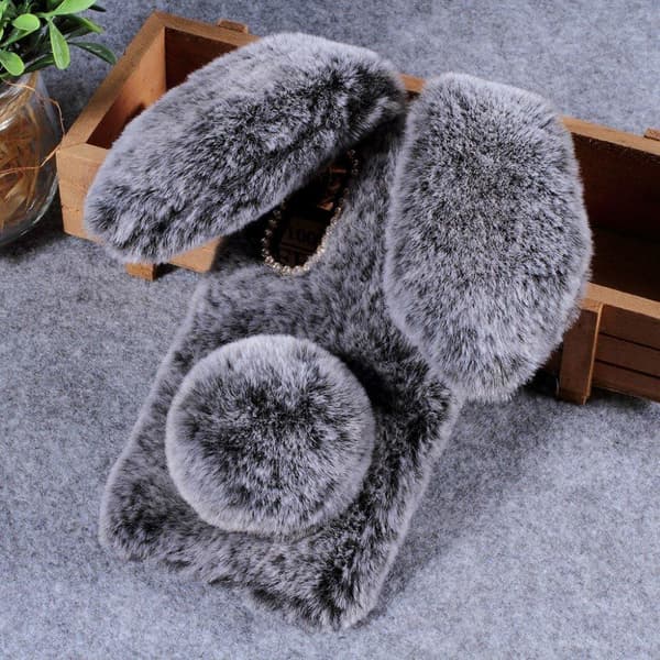 Bunny Huawei P30 deksel - Mørkegrå Silver grey