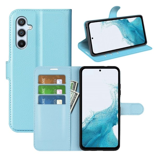 Klassisk Samsung Galaxy A54 Flip Etui - Blå Blue