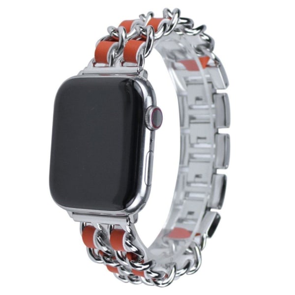 Apple Watch Series 5 40mm elegant patterned watch band - Orange Orange