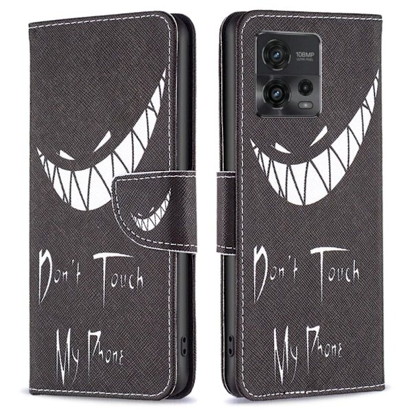 Wonderland Motorola Moto G72 Flip Etui - Don't Touch My Phone Black