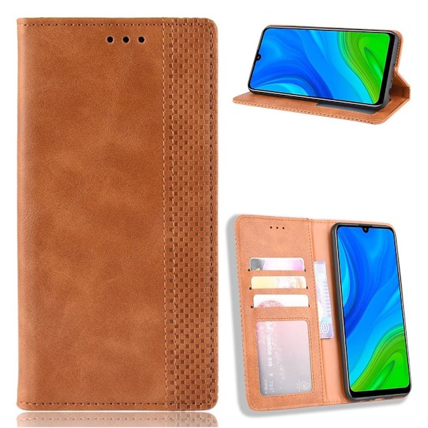 Bofink Vintage läder Huawei P Smart 2020 fodral - Brun Brun