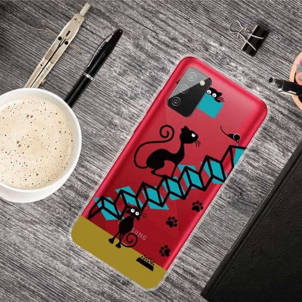 Deco Samsung Galaxy A02s skal - Katt Och Trappa multifärg