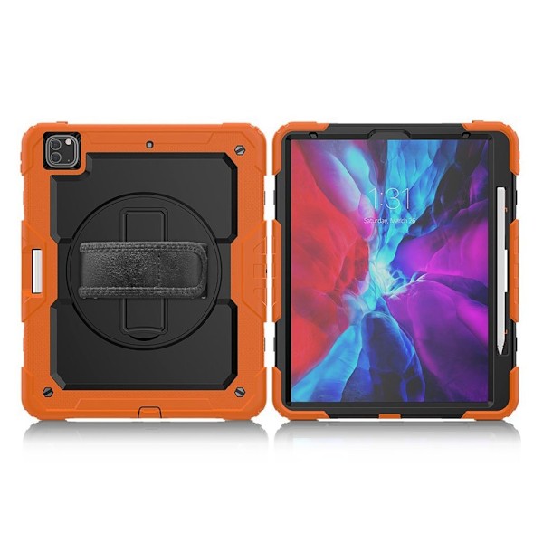 iPad Pro 12,9 tuuman (2020) / (2018) 360 kääntyvä yhdistelmäkotelo - Oranssi Orange