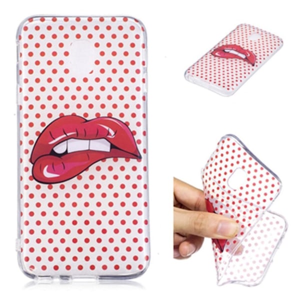 Samsung Galaxy J3 (2017) Blød cover - Rød læbe Multicolor