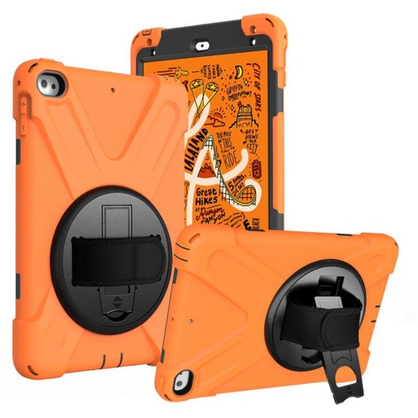 iPad Mini (2019) X-Shape durable hybrid case - Orange Orange