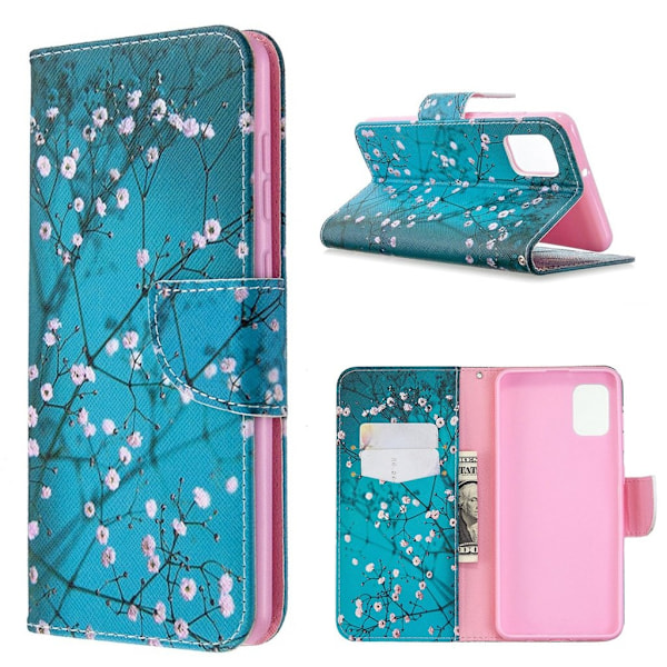 Wonderland Samsung Galaxy A31 Etui - Blomstergrene Multicolor