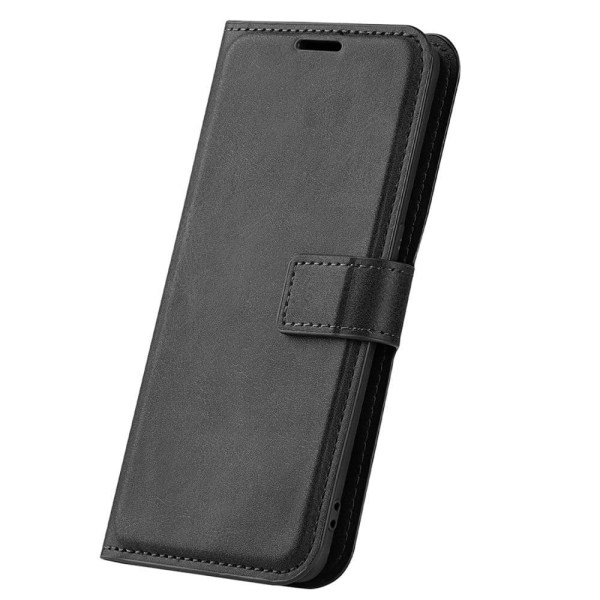 Hållbart konstläder Nokia C2 2nd Edition fodral med plånbok - Sv Svart