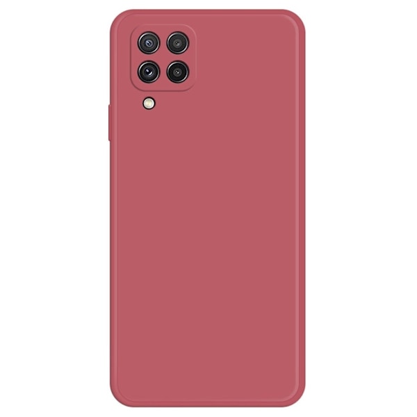 Avfasat gummerat droppskydd för Samsung Galaxy A22 4G - Röd Röd