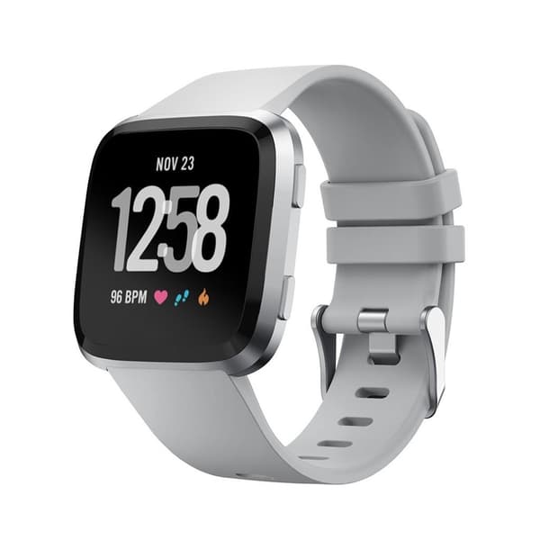 Fitbit Versa Klokkereim laget av silikon - Grå Silver grey