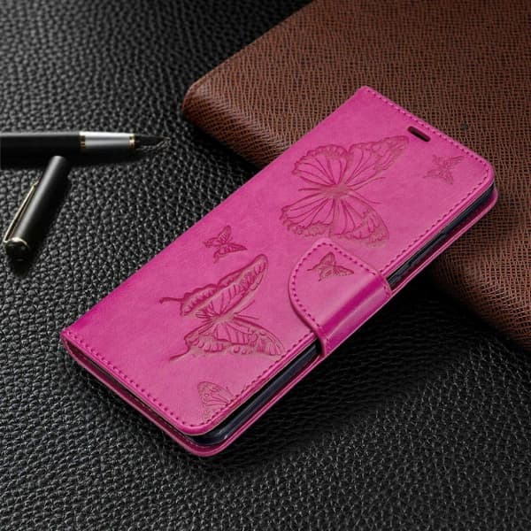 Butterfly Huawei P40 Pro flip etui - Rose Pink