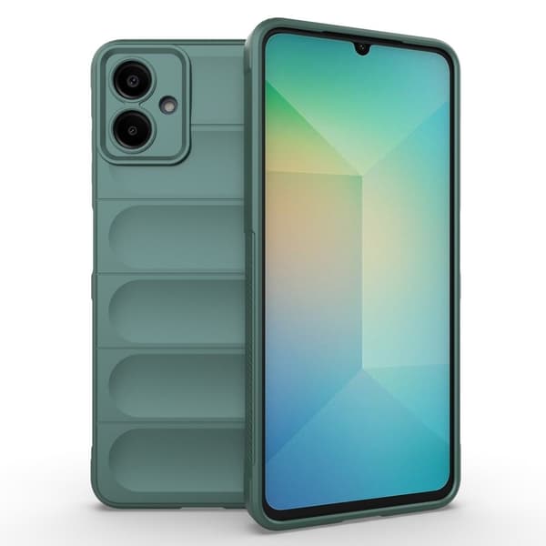 Blødt grebsformet Samsung Galaxy A06 cover - Grøn Green