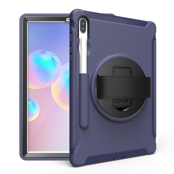 Samsung Galaxy Tab S6 360 kääntyvä yhdistelmäkotelo - Tummansininen Blue