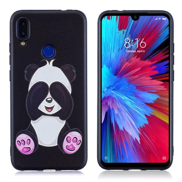 Imagine Xiaomi redmi Note 7 / Note 7 Pro / Note 7S etui - Cute Panda Black