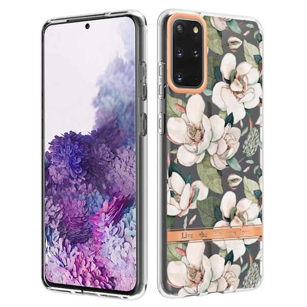 Supertunt och tåligt mjukpärmfodral för Samsung Galaxy S20 Plus - Grön Gardenia Grön
