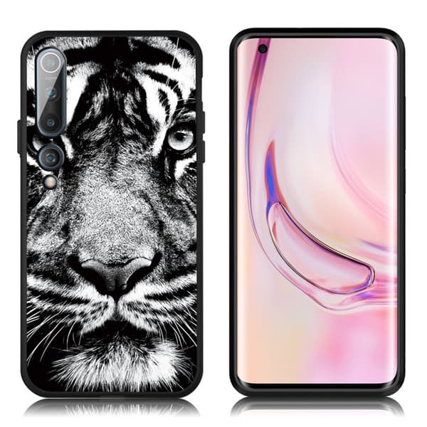 Imagine Xiaomi Mi 10 Pro Cover - Tiger Ansigt Multicolor