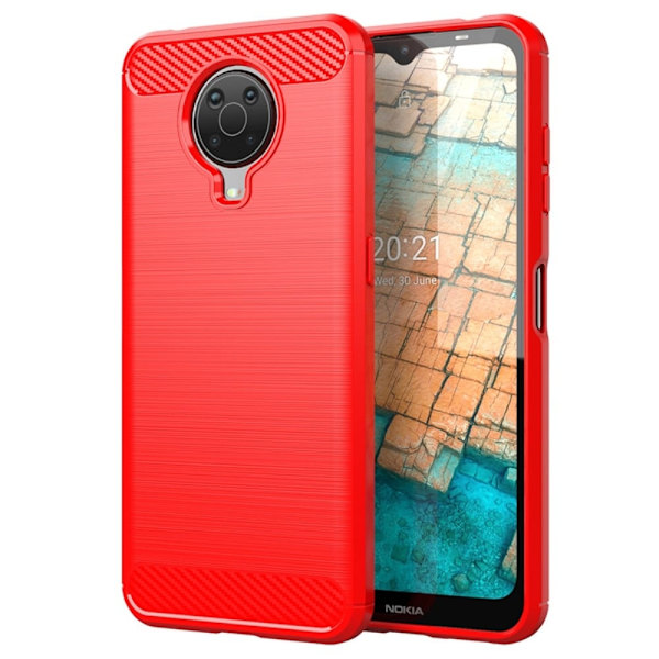 Carbon Flex Nokia G20 / Nokia G10 skal - Röd Röd