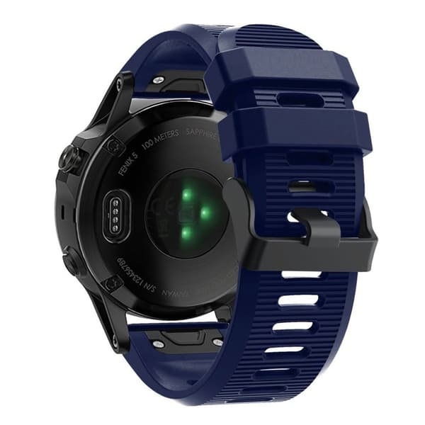Garmin Fenix 5X Plus silikoneurrem - mørkeblå Blue