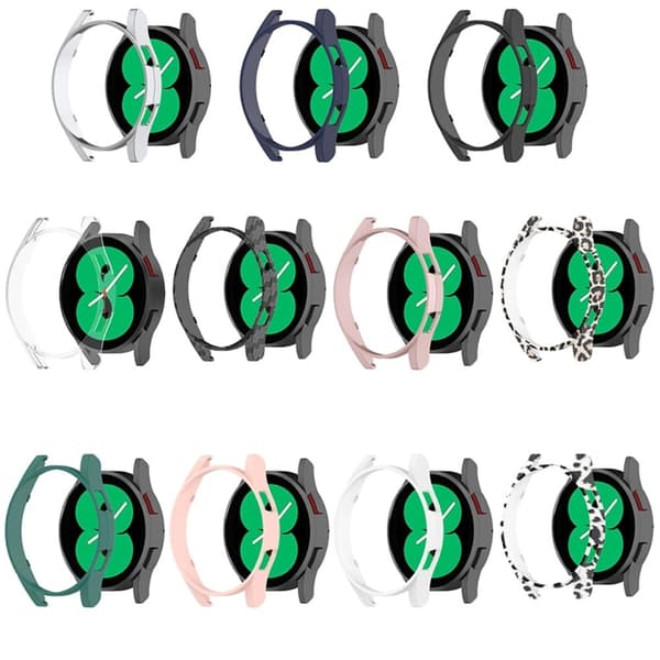 Samsung Galaxy Watch 4 (40mm) unikt skyddsfodral - Vit Leopard Vit