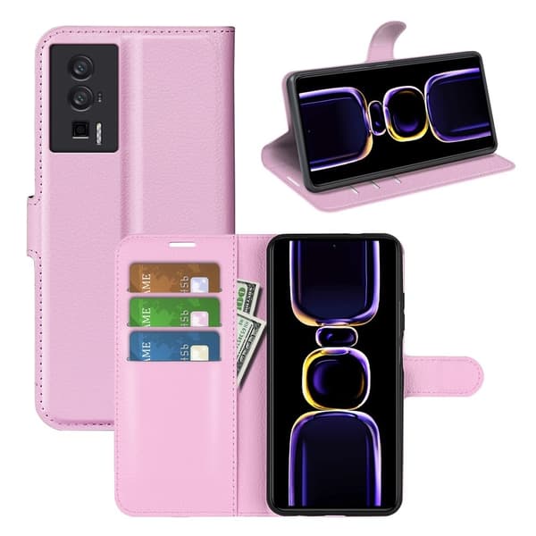 Classic Xiaomi Redmi K60 / K60 Pro Flippetui - Rosa Pink