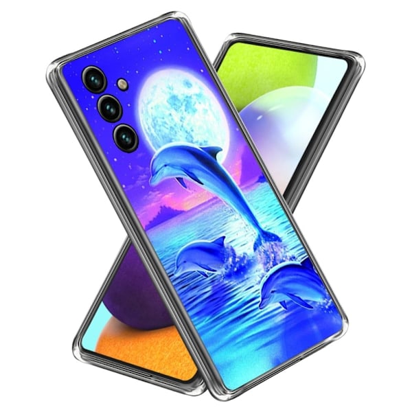 Deco Samsung Galaxy A34 5G skal - Delfiner Blå