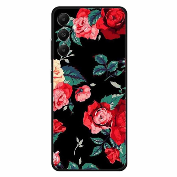 Imagine Samsung Galaxy A05s cover - Sort / Rose Red