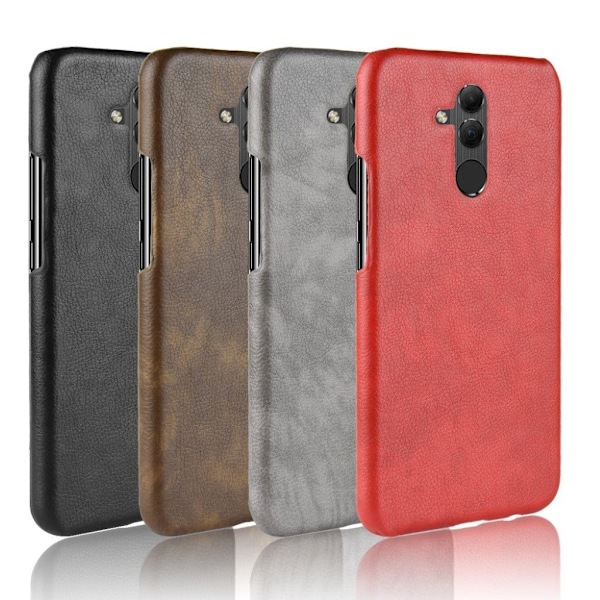 Huawei Mate 20 Lite mobilskal plast syntetläder litchi textur - Svart Svart