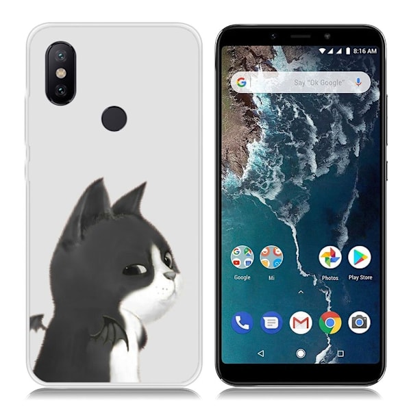 Xiaomi Mi A2 Mönsterfodral - Arrogant Katt multifärg